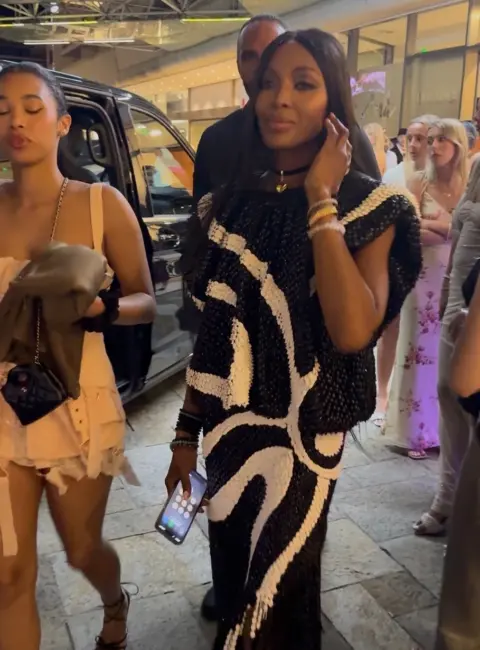 Naomi Campbell Arrives at Travis Scott’s Party in Monaco 05-24-25