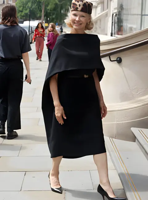 Pamela Anderson Arrives at the Corinthia Hotel Whilst out Promoting new Movie ‘The Naked Gun’ in London, England 07-23-25